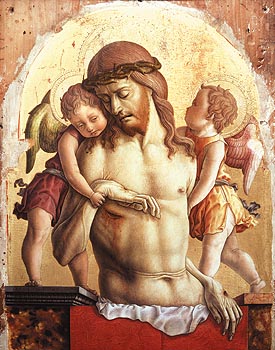Carlo Crivelli, Dead Christ with Angels